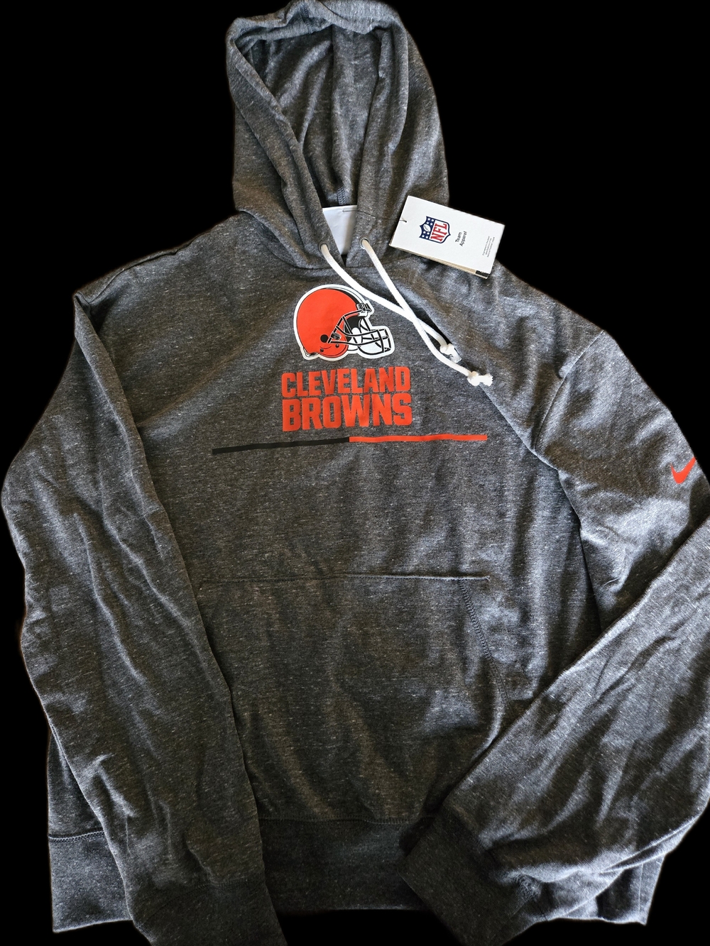 Nike Gray Cleveland Browns Pullover Hoodie